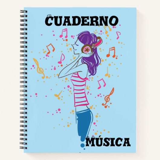 Carnet Cuaderno de Música (Devant)