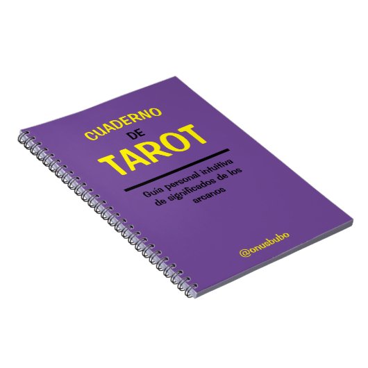 Carnet Cuaderno de Tarot (Côté Droit)