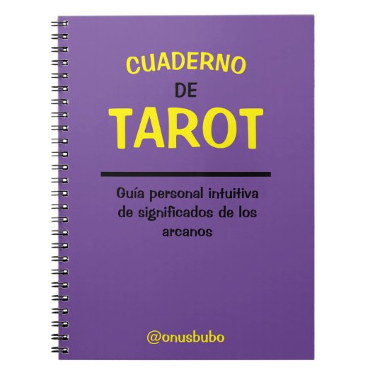 Carnet Cuaderno de Tarot (Devant)