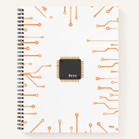 Carnet Cuaderno Electronic Chip Orange (Devant)