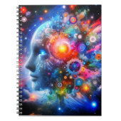Carnet Cuaderno Espiral con Diseño de Arte Digital  (Devant)