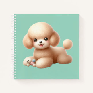 Carnet Cuaderno espiral con diseño de lindo perrito
