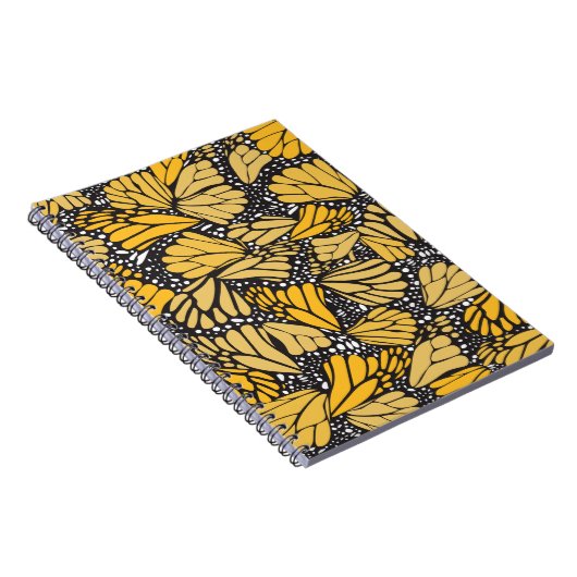 Carnet Cuaderno estampado mariposa monarca (Côté Droit)