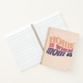 Carnet Cuaderno Home is Here Mom Is (Intérieur)