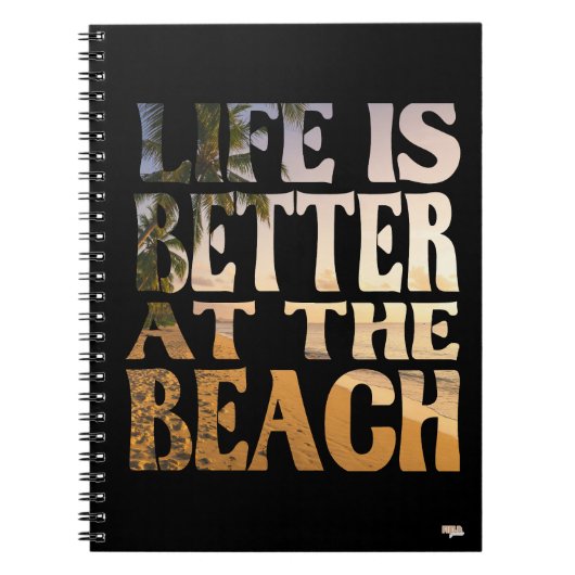 Carnet Cuaderno Life is Better at the Beach (Devant)