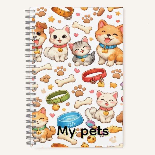 Carnet cuaderno masccotas (Recto)
