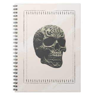 Carnet Cuaderno Motifs de crâne