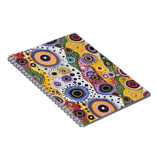 Carnet Cuaderno Psicodélico Retro Efecto Caleidoscopio (Côté Droit)