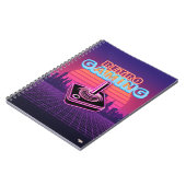 Carnet Cuaderno Retro wave Gaming (Côté gauche)