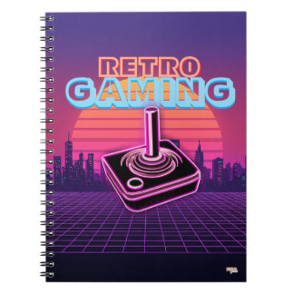 Carnet Cuaderno Retro wave Gaming