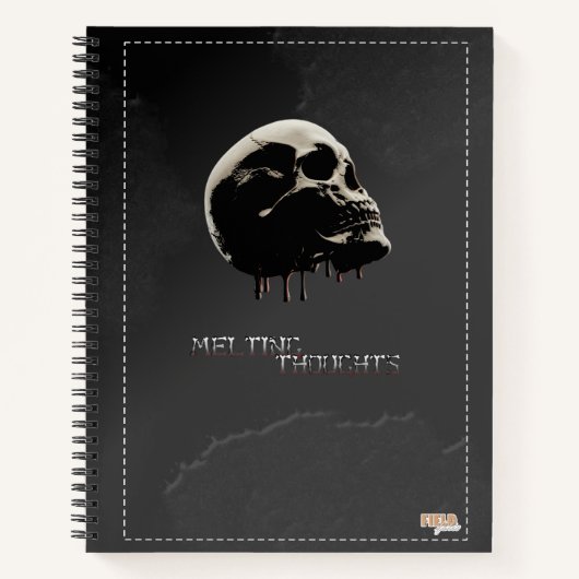 Carnet Cuaderno Skull Melting Thoughts (Devant)