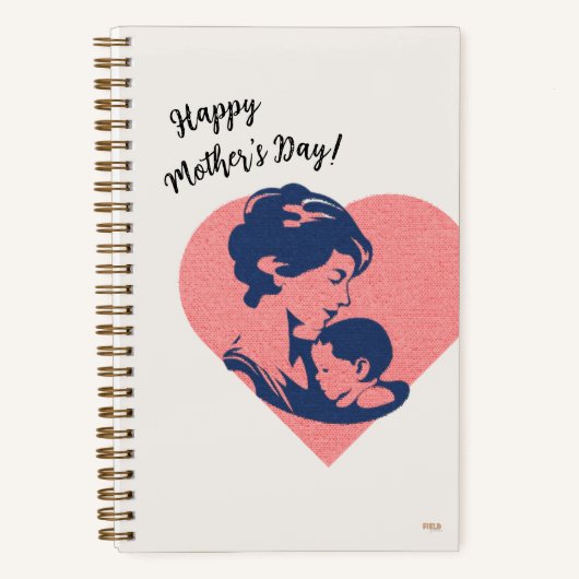 Carnet Cuaderno Vintage Happy Mother`s Day (Recto)