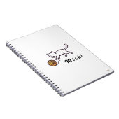 Carnet Cuaderno White Kitten Michi (Côté Droit)