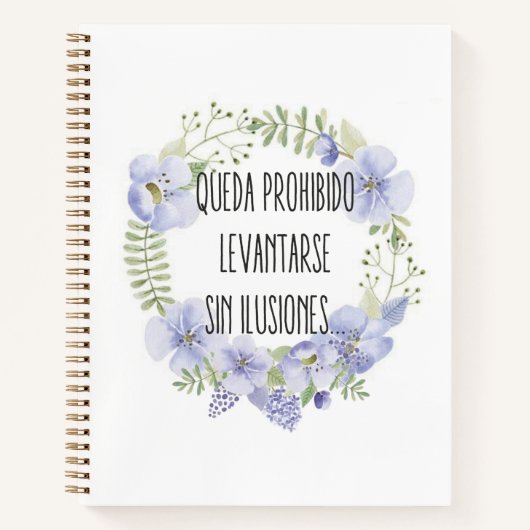 Carnet Cuadernos A4 linea Mensajes (Devant)