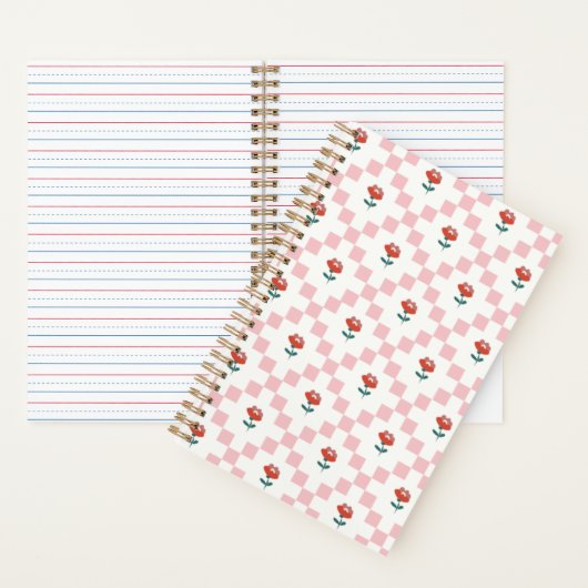 Carnet Cuadrillé en rosa (À l'intérieur)