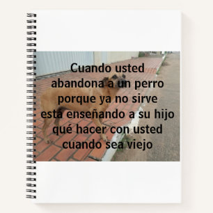Carnet cuando chassé abandona un perro