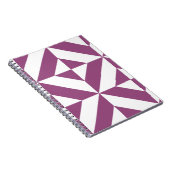 Carnet Cube Déco géométrique violet chaud (Côté Droit)