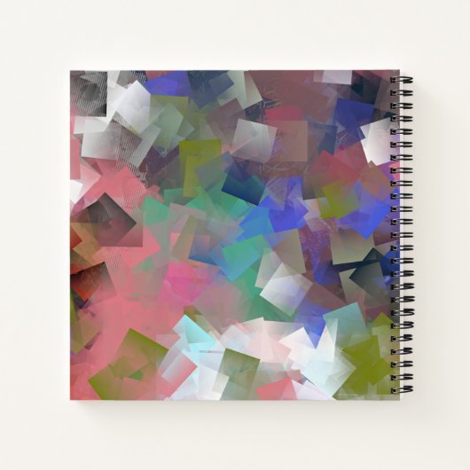 Carnet Cubes colorés Abstraits (Dos)
