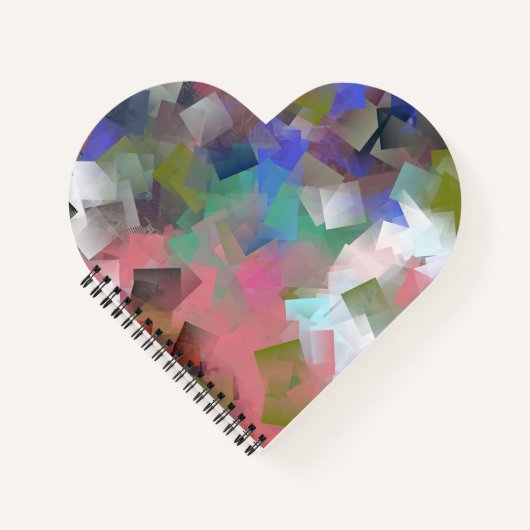 Carnet Cubes colorés Abstraits (Devant)