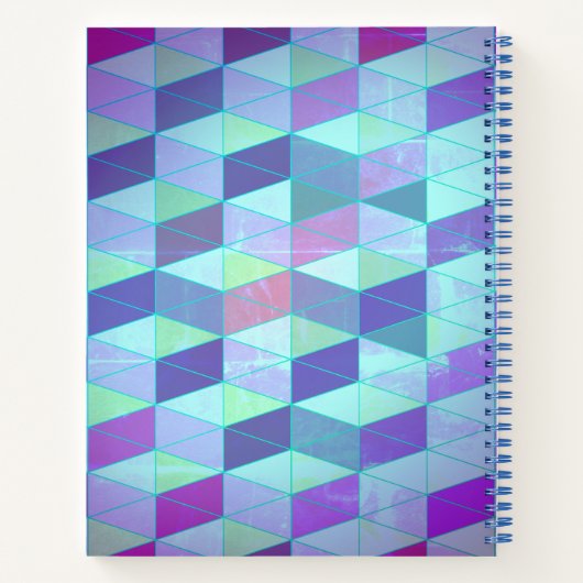Carnet Cubes en triangles Motif géométrique (Dos)