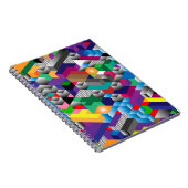 Carnet Cubes Isométriques 3D, Géométriques Sans Couleur. (Côté Droit)