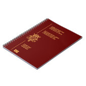 Carnet Cubierta pasaporte Belgica (Côté gauche)