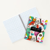 Carnet Cubisme moderne Abstrait Artsy Femme Visages (Intérieur)