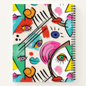 Carnet Cubisme moderne Abstrait Artsy Femme Visages (Dos)