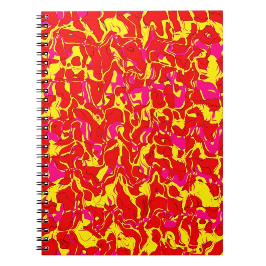 Carnet Cuckoo Marbré Abstrait (Devant)