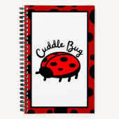 Carnet Cuddle Bug Ladybug | Design Cozy et Mignon (Recto)