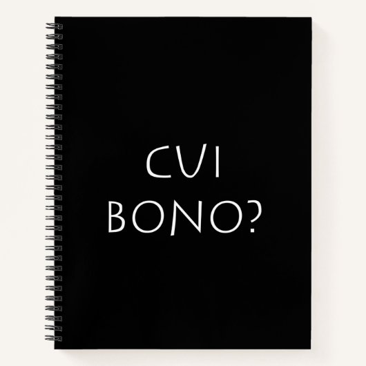Carnet Cui bono (Devant)