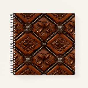 Carnet Cuir à outils brun occidental