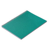 Carnet Cuir Aquamarine : Texture de serpent à la mode. (Côté gauche)
