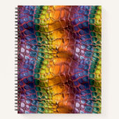 Carnet Cuir arc-en-ciel (Devant)