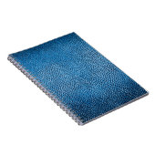 Carnet Cuir bleu classique texture arrière - plan closeup (Côté Droit)