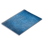 Carnet Cuir bleu classique texture arrière - plan closeup (Côté gauche)