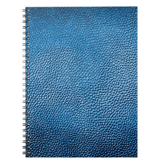 Carnet Cuir bleu classique texture arrière - plan closeup (Devant)