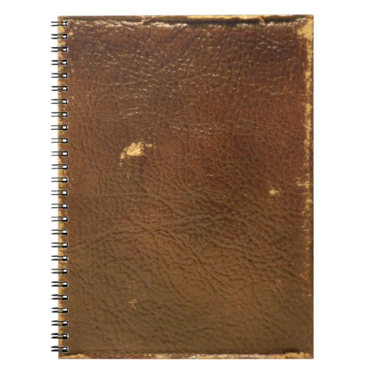 Carnet Cuir Brown Rustique Faux (Devant)