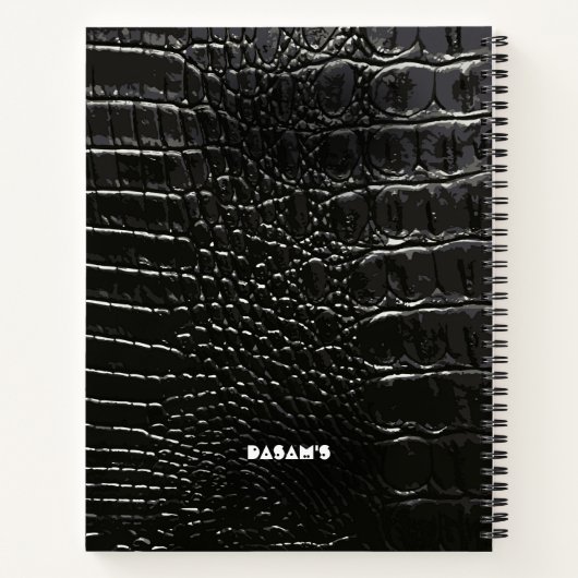 CARNET CUIR CROCODILE (Dos)