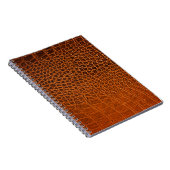 Carnet Cuir de crocodile Brown (Côté Droit)