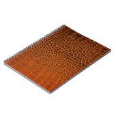 Carnet Cuir de crocodile Brown (Côté gauche)