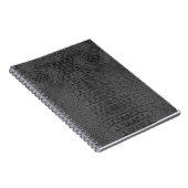Carnet Cuir de crocodile noir (Côté Droit)
