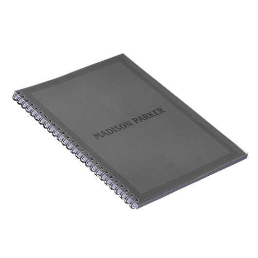 Carnet Cuir gris (Côté Droit)