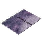 Carnet Cuir gris (Côté gauche)