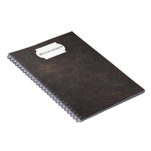 Carnet Cuir gris (Côté Droit)