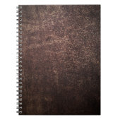 Carnet cuir marron vintage (Devant)