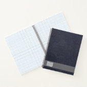 Carnet Cuir métallisé rayure monogramme gras (Intérieur)