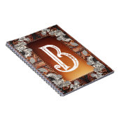 Carnet Cuir Multicolore & Dentelle Élégante Mariage Rusti (Côté Droit)