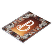 Carnet Cuir multicolore et élégant Mariage rustique dente (Côté gauche)