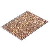 Carnet Cuir naturel couverture texture abstraite, âgée, (Côté gauche)